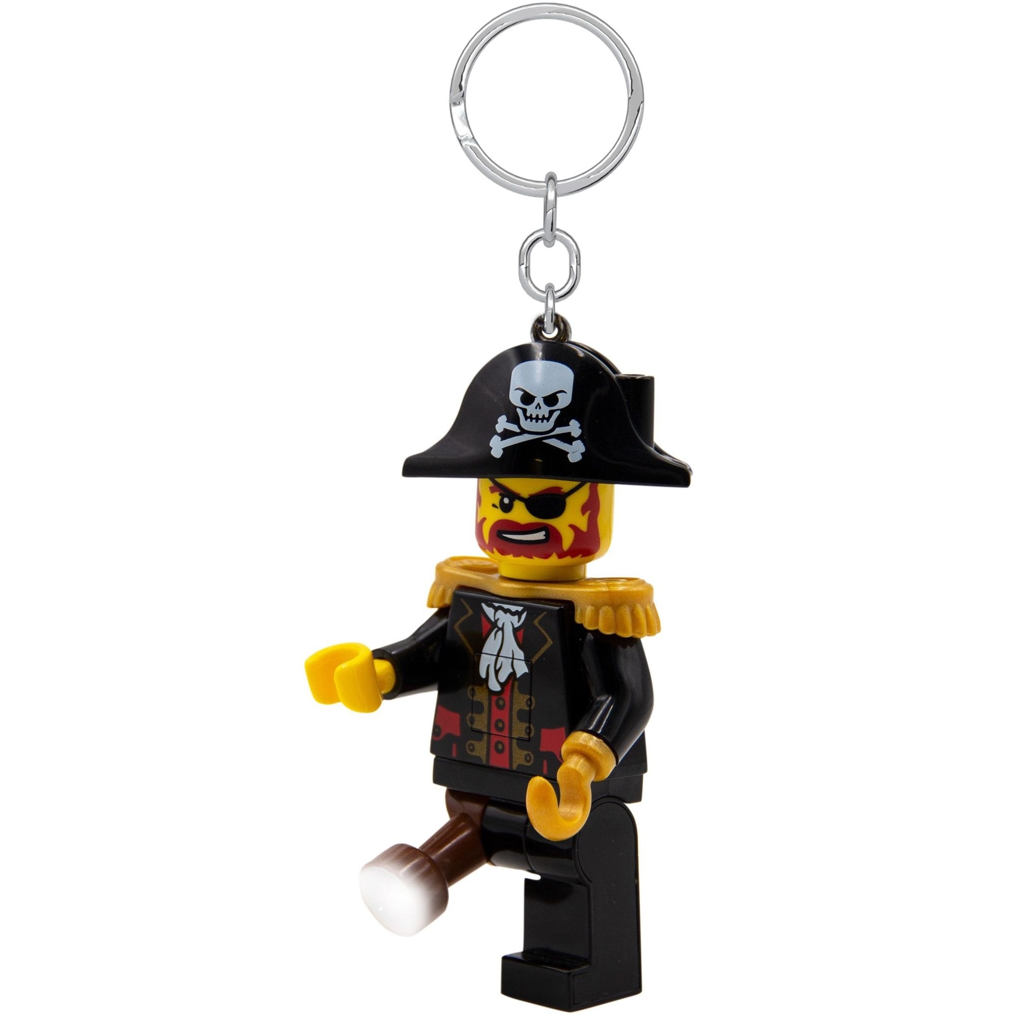 LEGO 樂高® Minifigures 鑰匙圈燈紅鬍子海盜船長(KE23H) | Fortress 豐澤